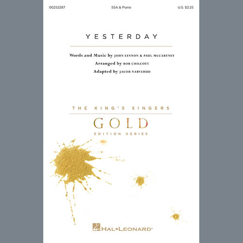 The Beatles, Yesterday (adapt. Jacob Narverud), SATB