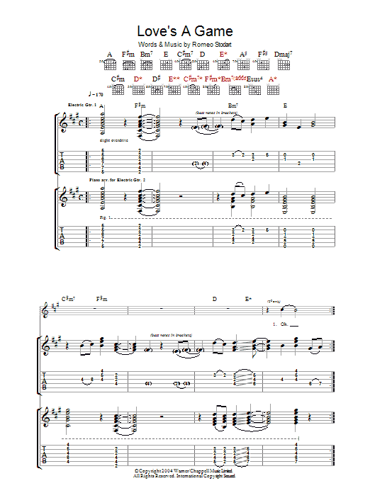 The Magic Numbers Love's A Game Sheet Music Notes & Chords for Guitar Tab - Download or Print PDF