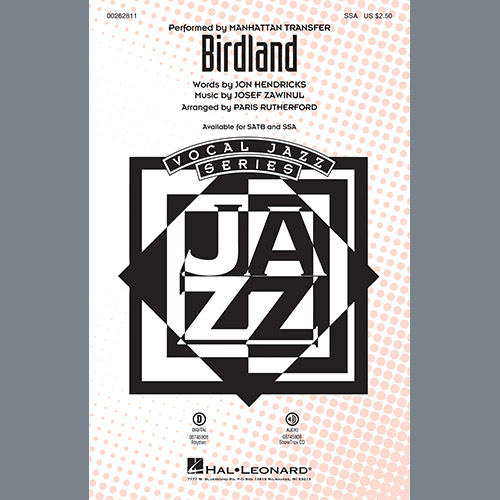 The Manhattan Transfer, Birdland (arr. Paris Rutherford), SSA
