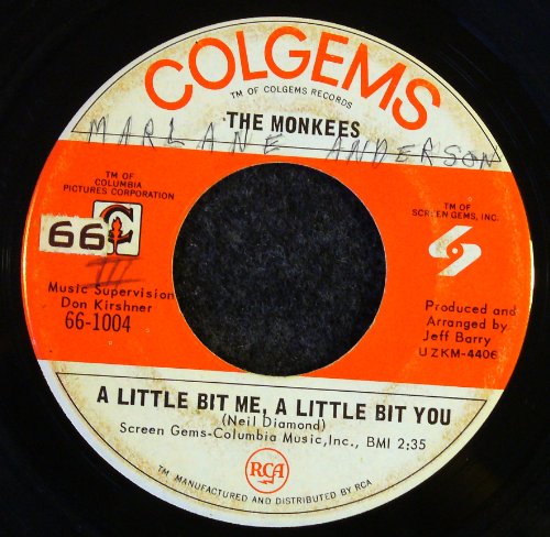 The Monkees, A Little Bit Me, A Little Bit You, Melody Line, Lyrics & Chords