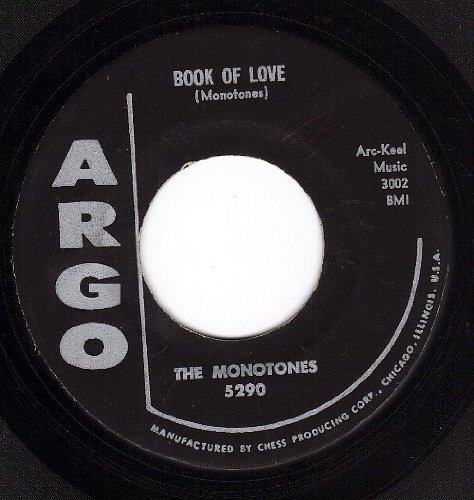 The Monotones, Book Of Love, Melody Line, Lyrics & Chords