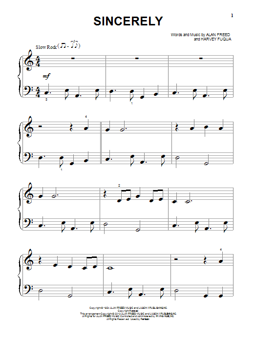 The Moonglows Sincerely Sheet Music Notes & Chords for Ukulele - Download or Print PDF