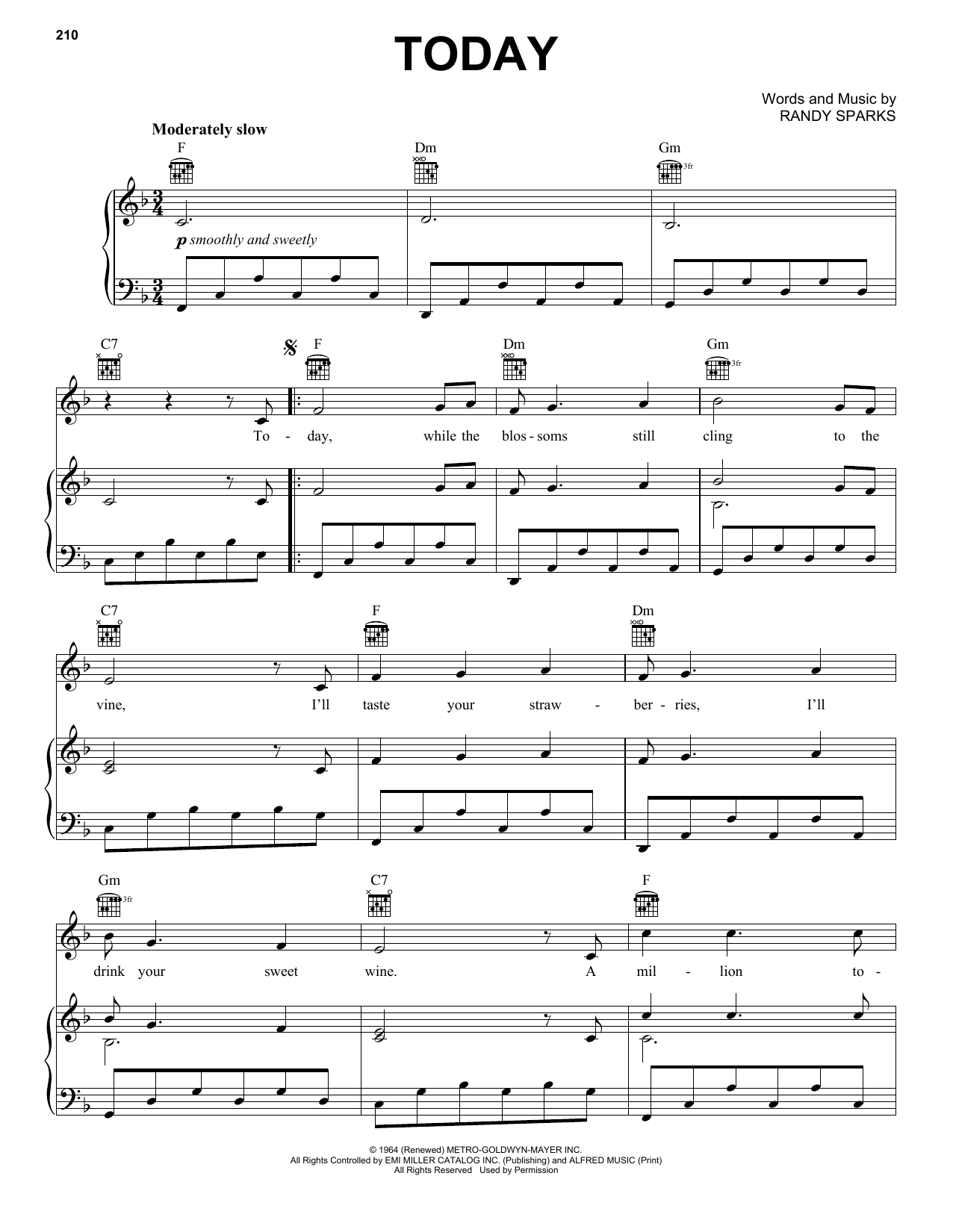 Randy Sparks Today Sheet Music Notes & Chords for Ukulele - Download or Print PDF