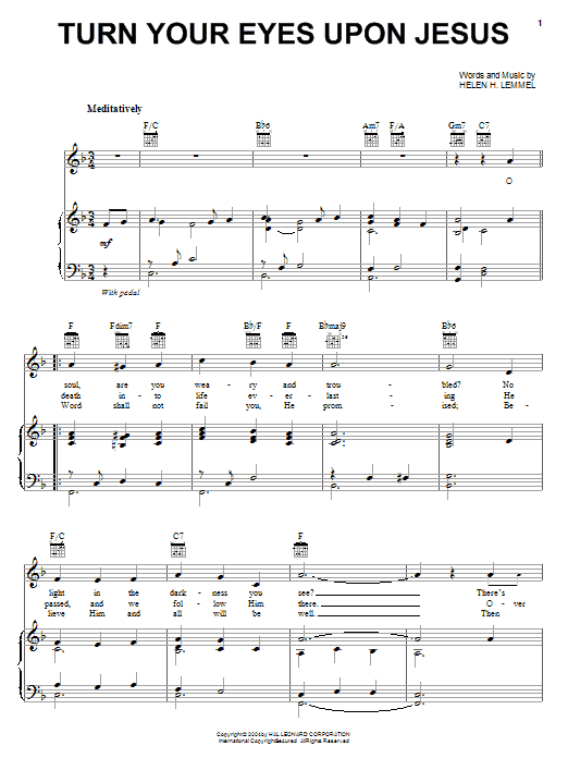 Newsboys Turn Your Eyes Upon Jesus Sheet Music Notes & Chords for Piano, Vocal & Guitar (Right-Hand Melody) - Download or Print PDF