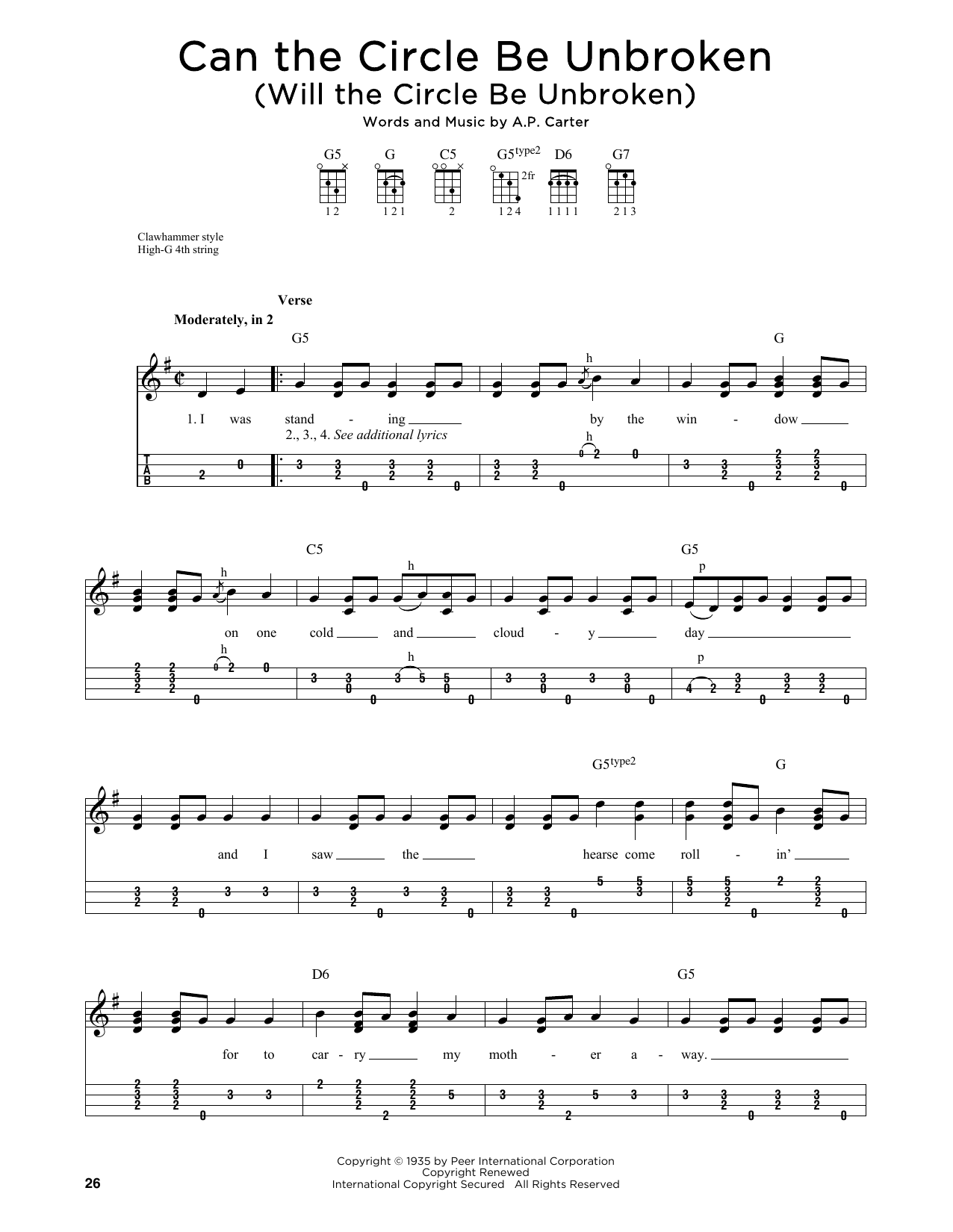 The Nitty Gritty Dirt Band Can The Circle Be Unbroken (Will The Circle Be Unbroken) (arr. Jim Schustedt) Sheet Music Notes & Chords for Ukulele - Download or Print PDF The Nitty Gritty Dirt Band Can The Circle Be Unbroken (Will The Circle Be Unbroken) (arr. Jim Schustedt) Sheet Music Notes & Chords for Ukulele - Download or Print PDF