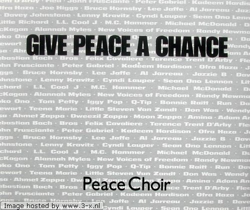 The Peace Choir, Give Peace A Chance, Piano, Vocal & Guitar (Right-Hand Melody)