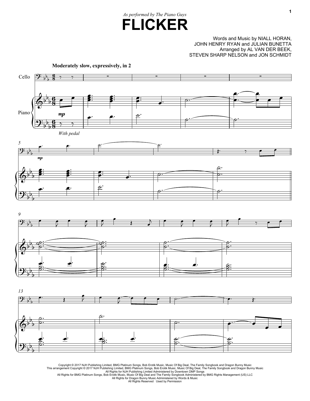 The Piano Guys Flicker Sheet Music Notes & Chords for Piano - Download or Print PDF