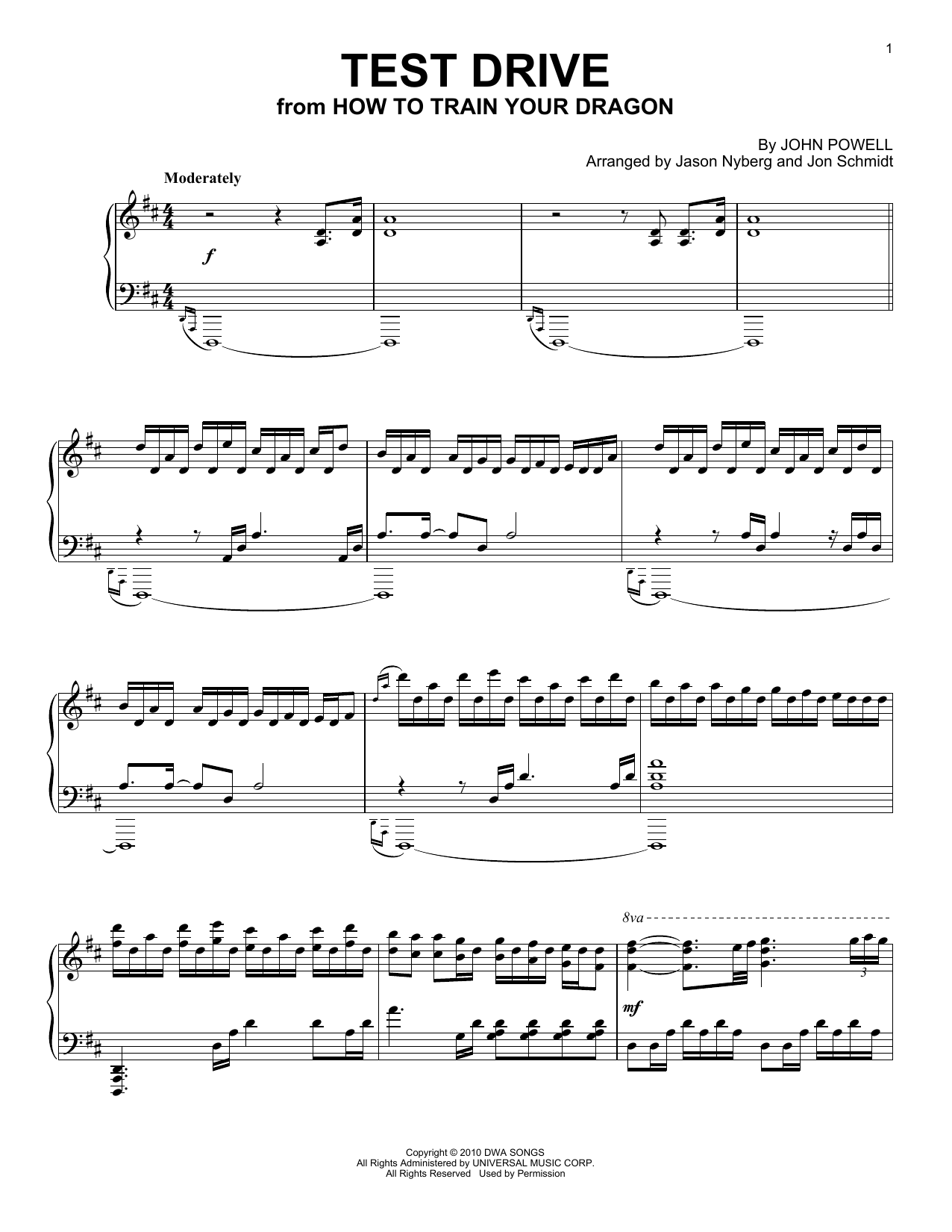 The Piano Guys Test Drive (from How To Train Your Dragon) Sheet Music Notes & Chords for Piano Solo - Download or Print PDF The Piano Guys Test Drive (from How To Train Your Dragon) Sheet Music Notes & Chords for Piano Solo - Download or Print PDF
