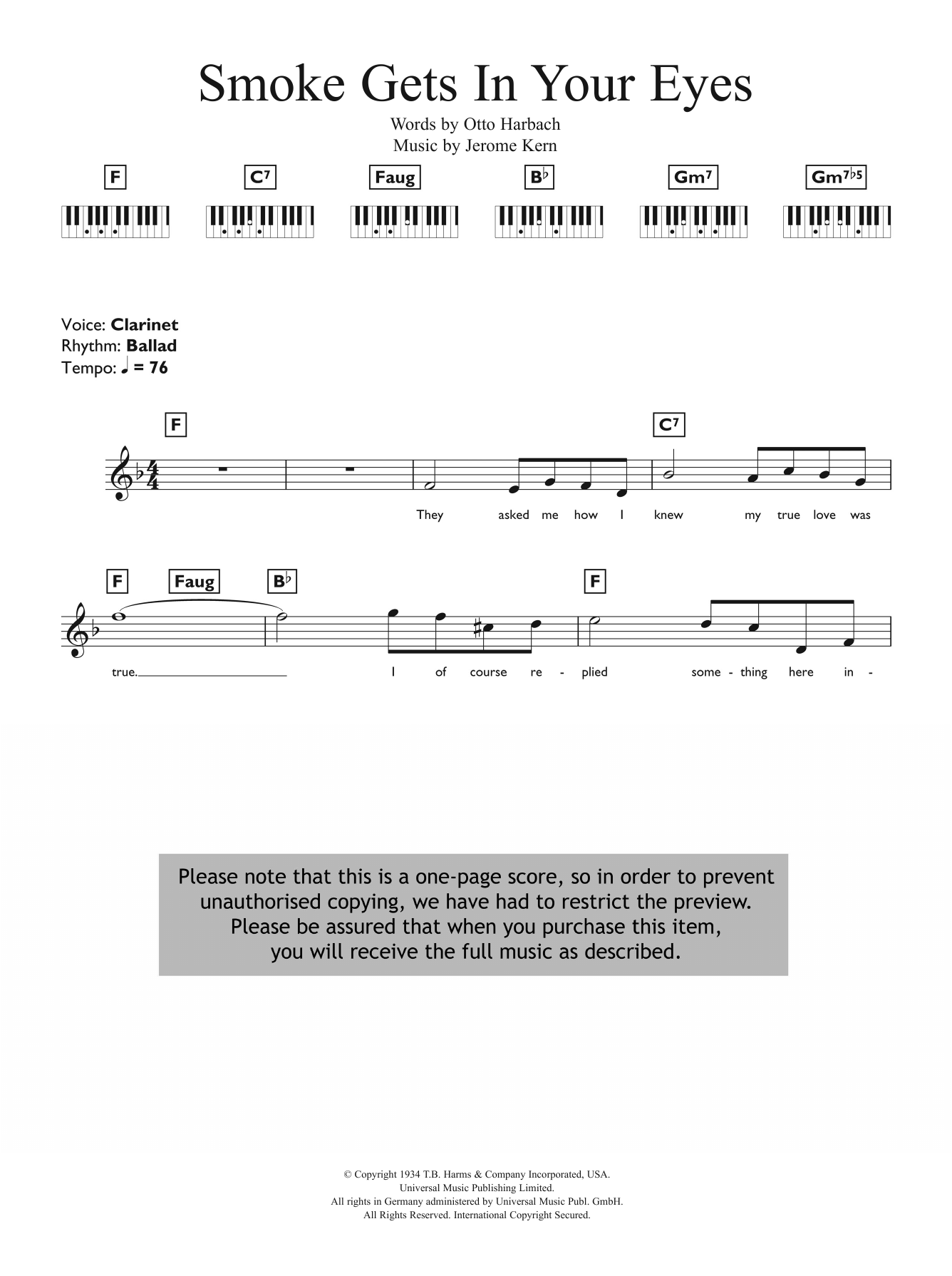 The Platters Smoke Gets In Your Eyes Sheet Music Notes & Chords for Keyboard - Download or Print PDF The Platters Smoke Gets In Your Eyes Sheet Music Notes & Chords for Keyboard - Download or Print PDF