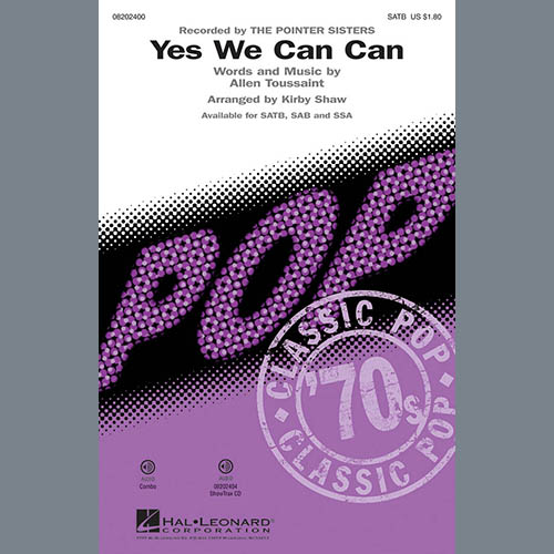 The Pointer Sisters, Yes We Can Can (arr. Kirby Shaw), SAB Choir