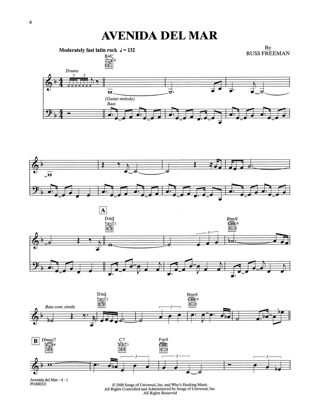 The Rippingtons Avenida Del Mar Sheet Music Notes & Chords for Solo Guitar - Download or Print PDF