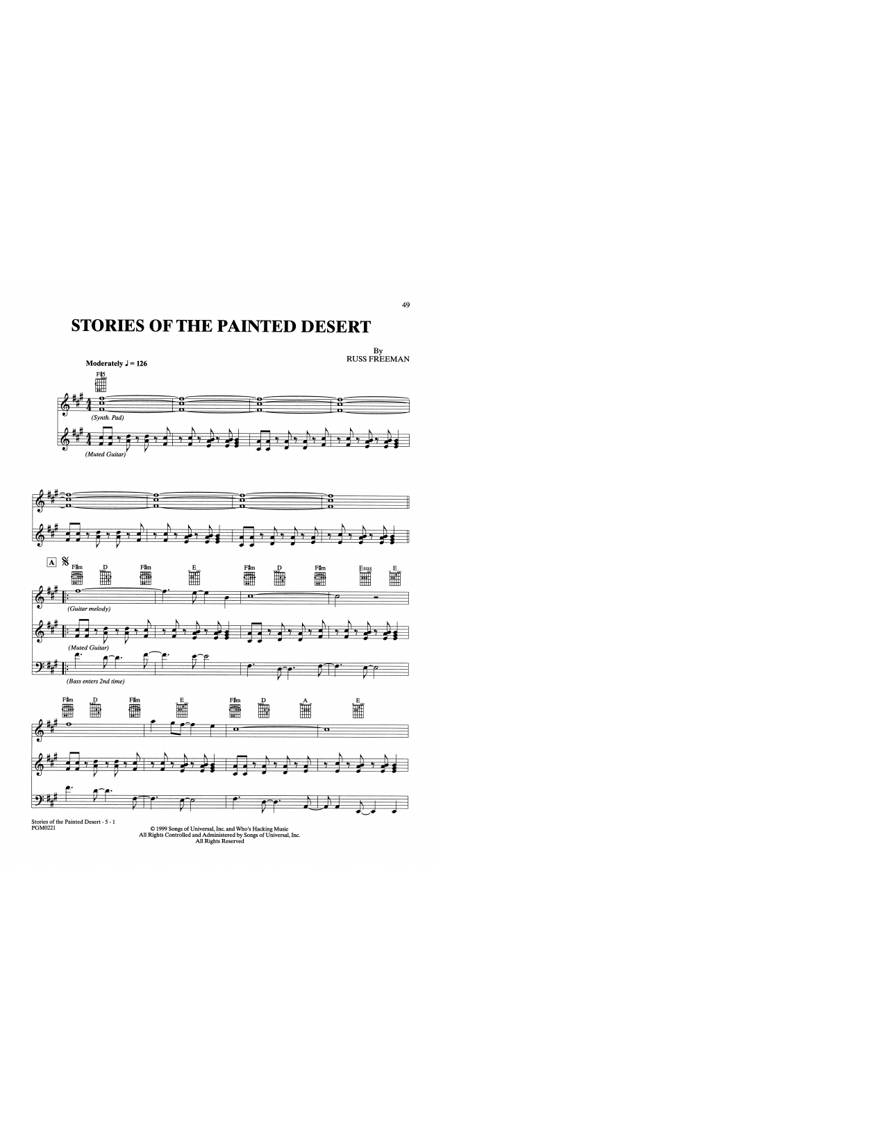 The Rippingtons Stories Of The Painted Desert Sheet Music Notes & Chords for Solo Guitar - Download or Print PDF