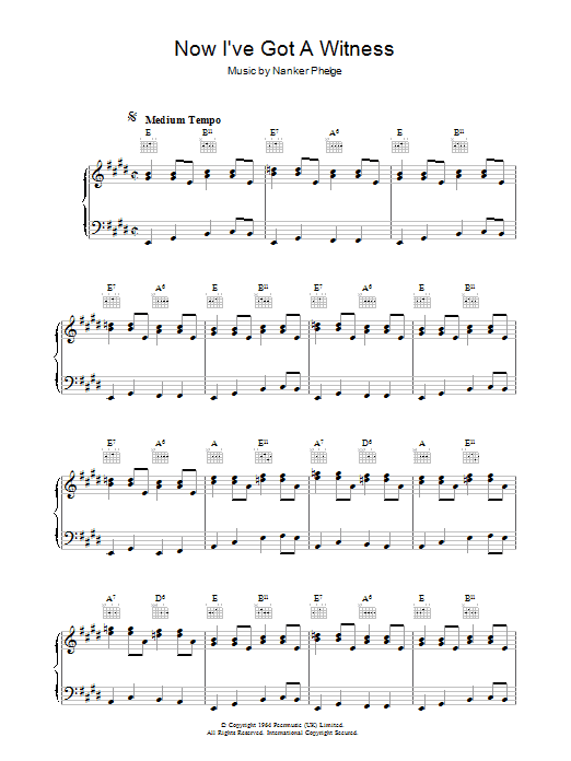 The Rolling Stones Now I've Got A Witness Sheet Music Notes & Chords for Piano - Download or Print PDF