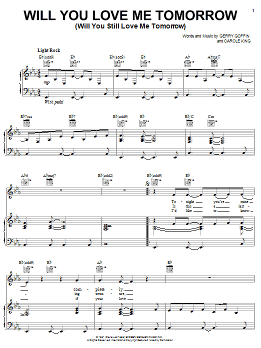 The Shirelles Will You Love Me Tomorrow (Will You Still Love Me Tomorrow) Sheet Music Notes & Chords for Trombone - Download or Print PDF