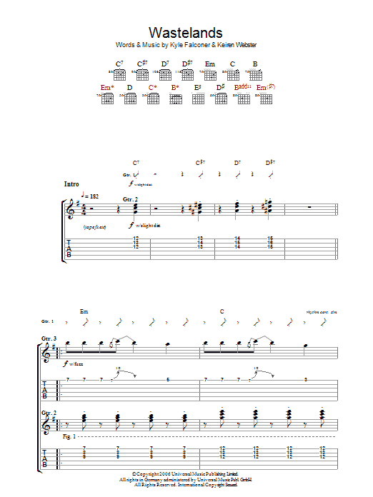 The View Wasteland Sheet Music Notes & Chords for Guitar Tab - Download or Print PDF