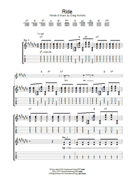 The Vines Ride Sheet Music Notes & Chords for Guitar Tab - Download or Print PDF The Vines Ride Sheet Music Notes & Chords for Guitar Tab - Download or Print PDF