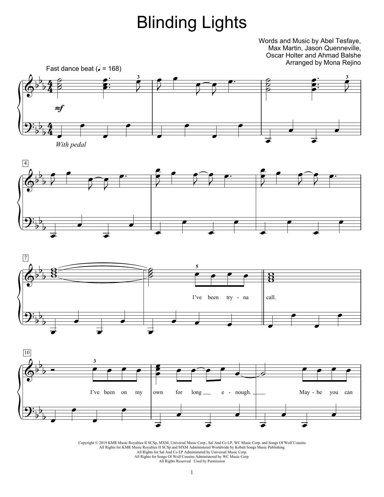 The Weeknd Blinding Lights (arr. Mona Rejino) Sheet Music Notes & Chords for Educational Piano - Download or Print PDF