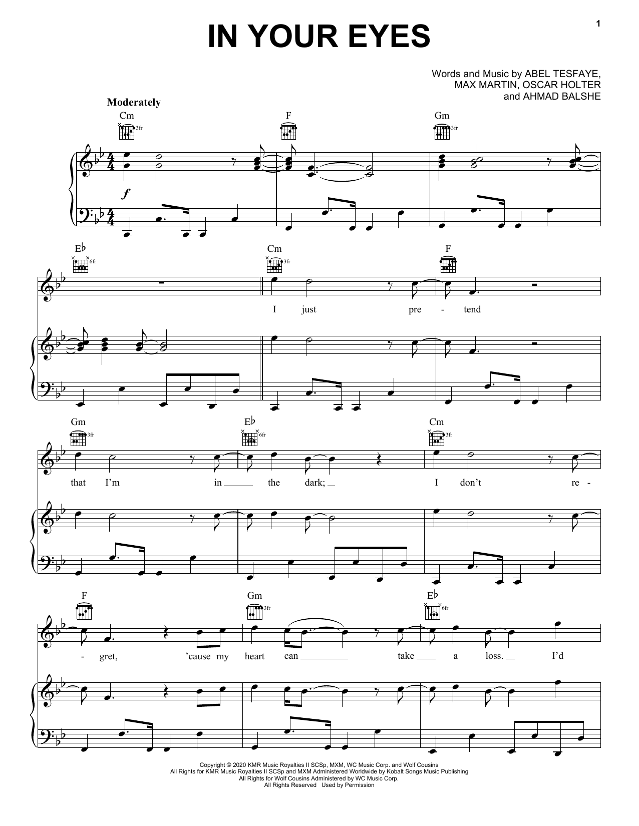 The Weeknd In Your Eyes Sheet Music Notes & Chords for Ukulele - Download or Print PDF