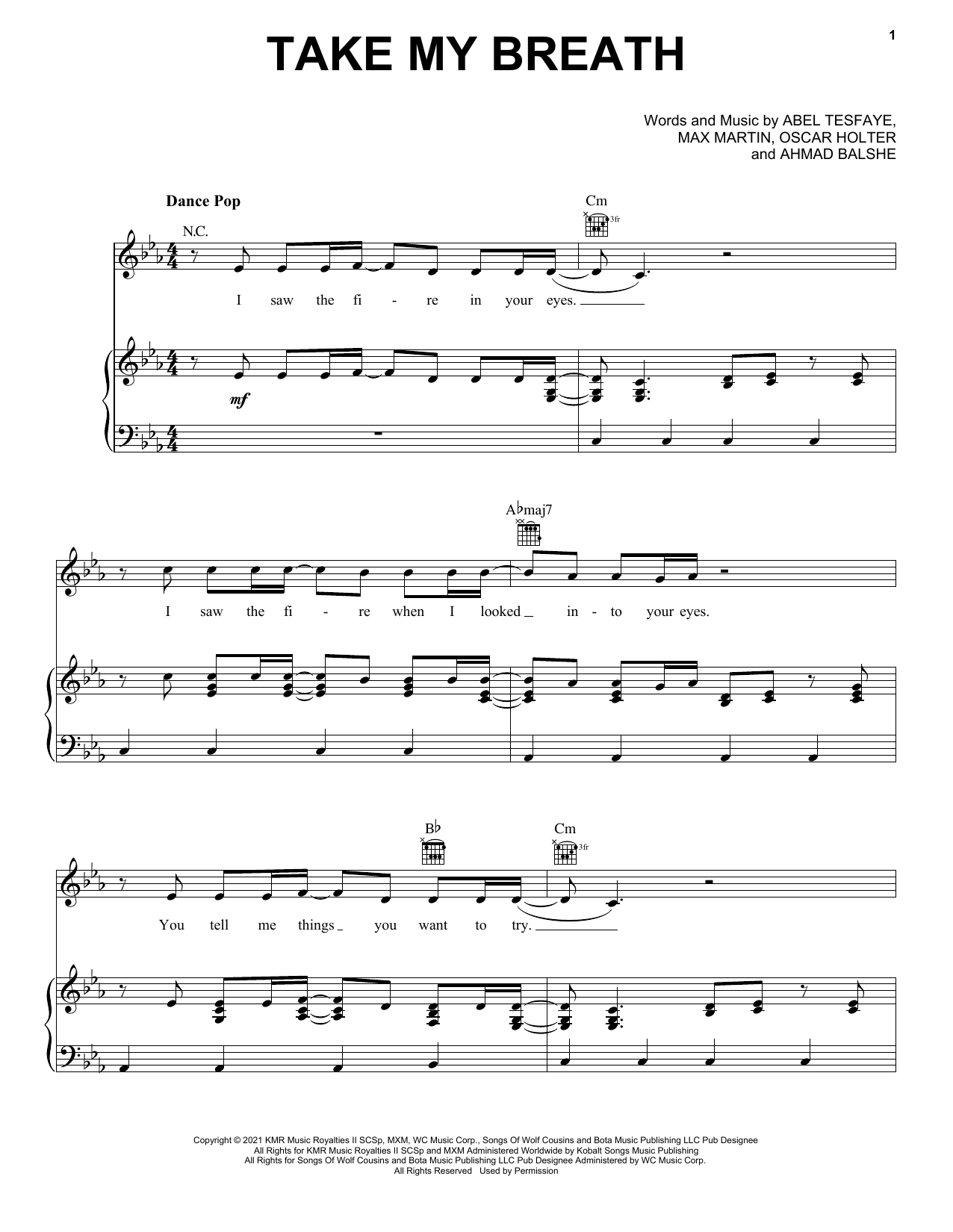 The Weeknd Take My Breath Sheet Music Notes & Chords for Ukulele - Download or Print PDF