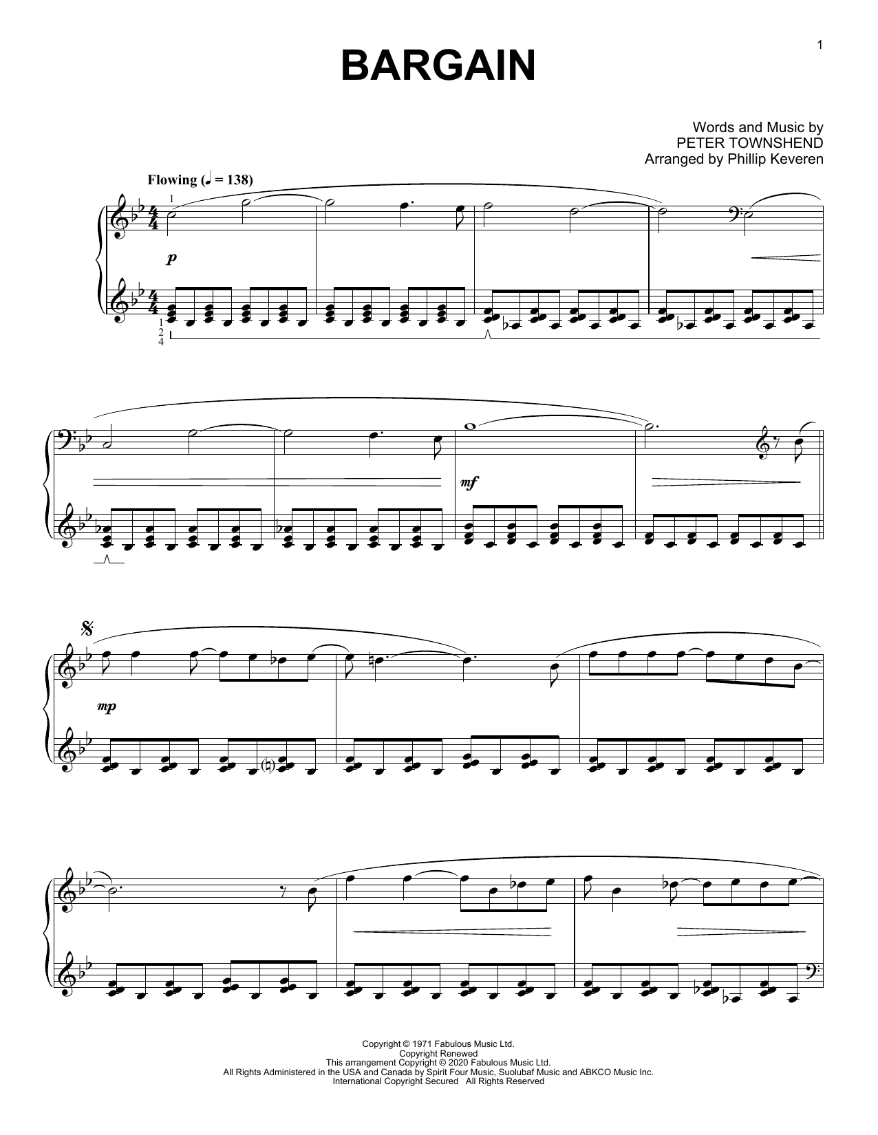 The Who Bargain [Classical version] (arr. Phillip Keveren) Sheet Music Notes & Chords for Piano Solo - Download or Print PDF