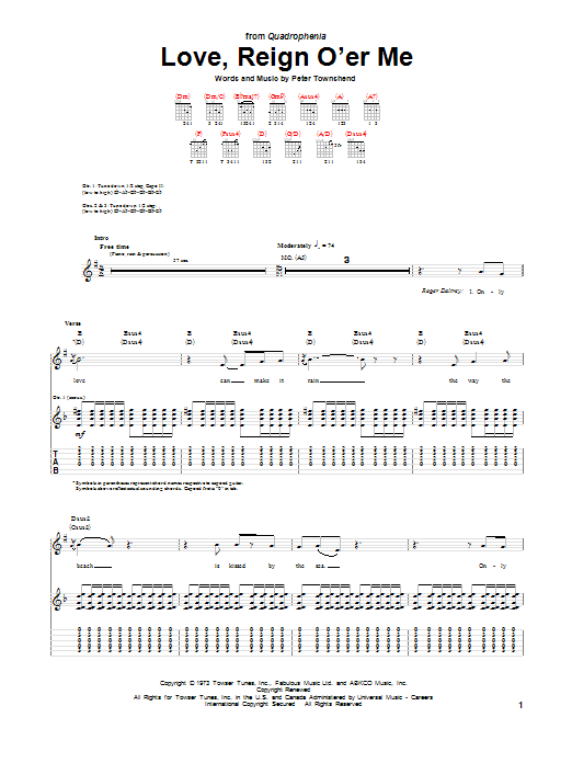 The Who Love, Reign O'er Me Sheet Music Notes & Chords for Drums Transcription - Download or Print PDF