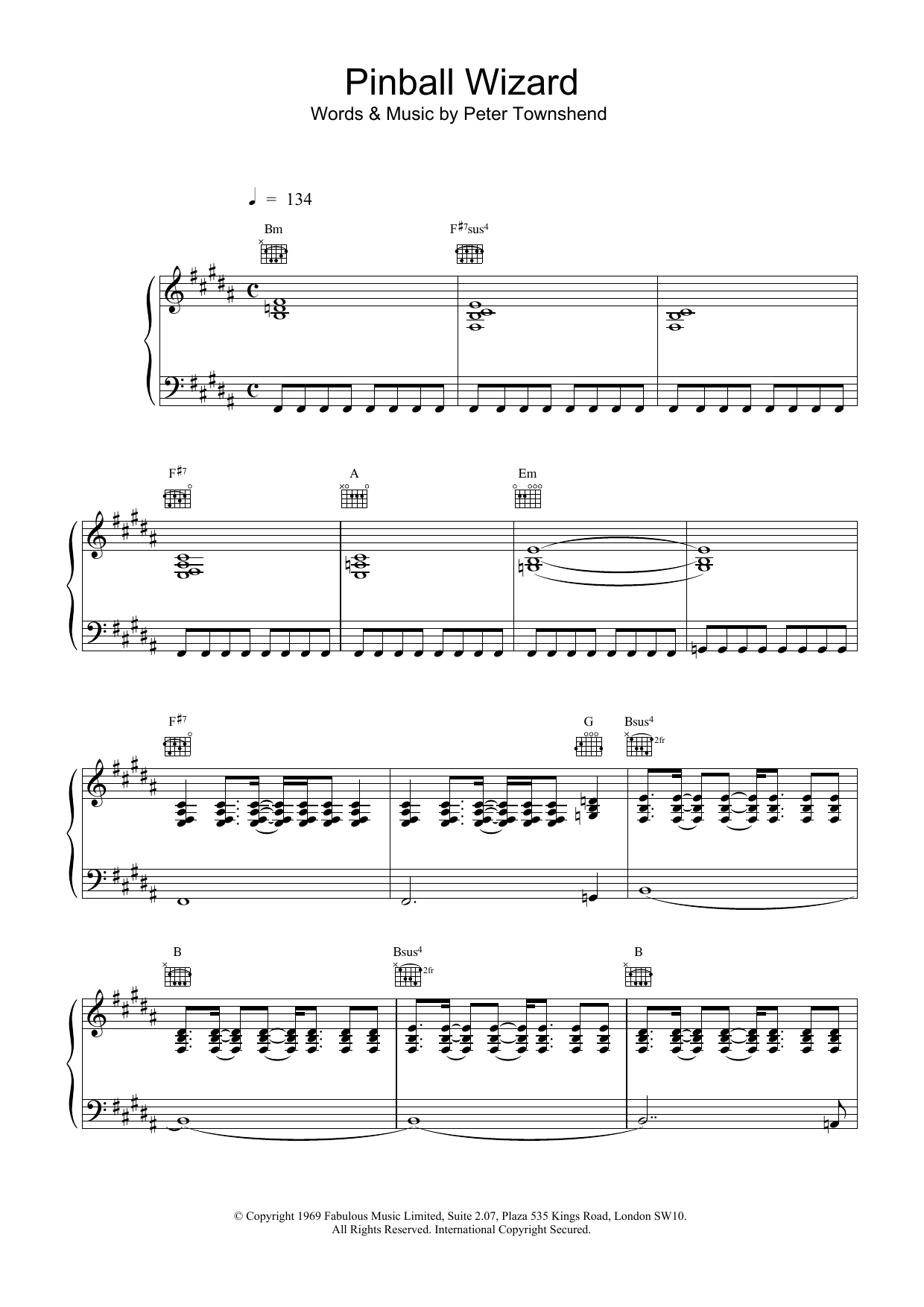 The Who Pinball Wizard Sheet Music Notes & Chords for Drums Transcription - Download or Print PDF