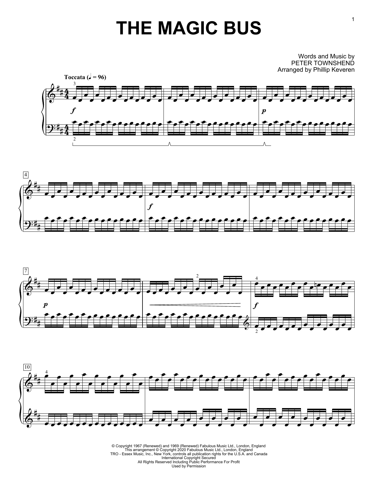 The Who The Magic Bus [Classical version] (arr. Phillip Keveren) Sheet Music Notes & Chords for Piano Solo - Download or Print PDF