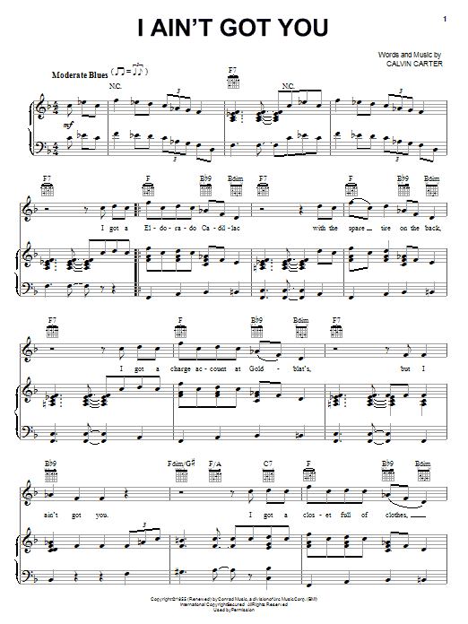 The Yardbirds I Ain't Got You Sheet Music Notes & Chords for Guitar Tab Play-Along - Download or Print PDF