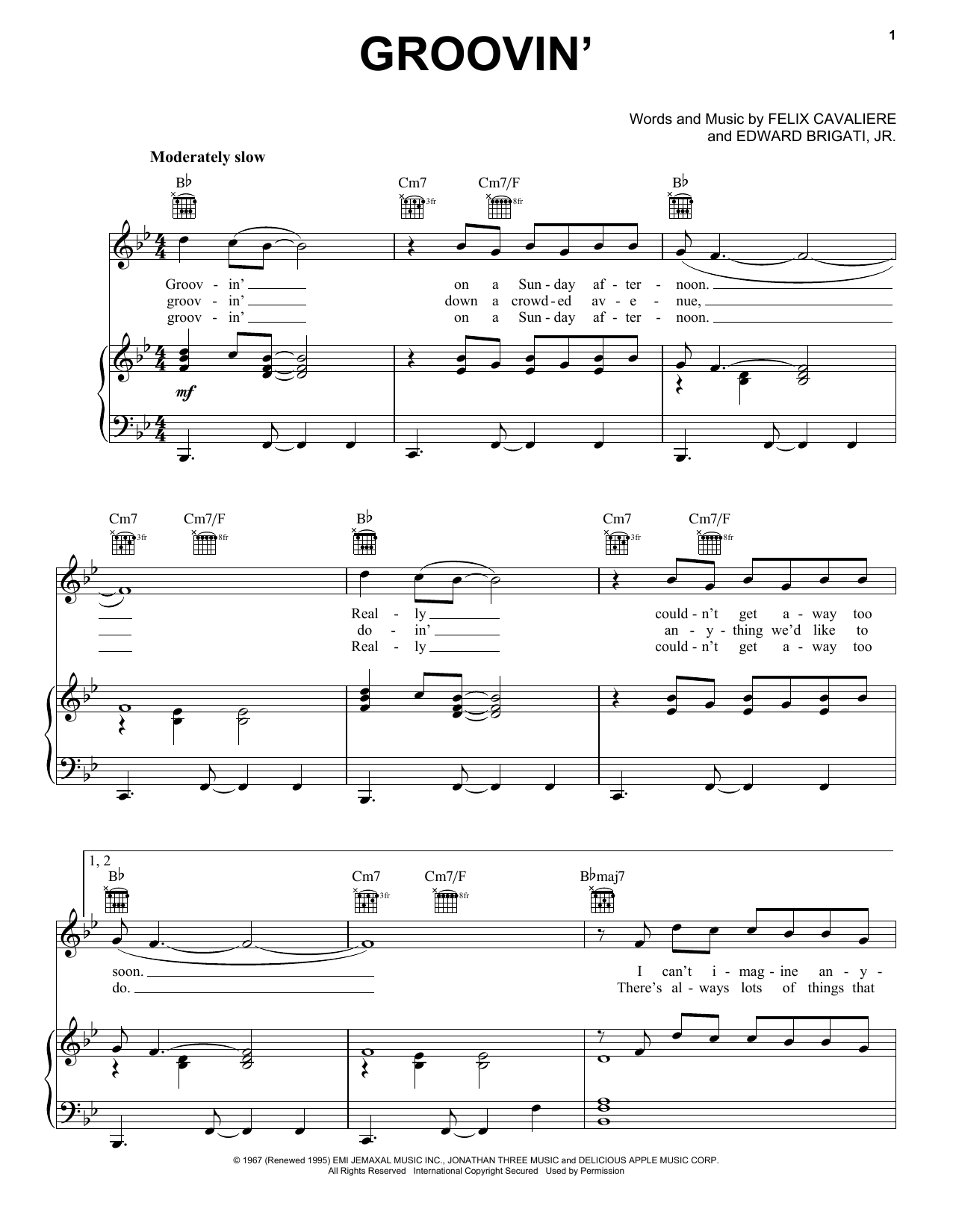 The Young Rascals Groovin' Sheet Music Notes & Chords for Ukulele - Download or Print PDF