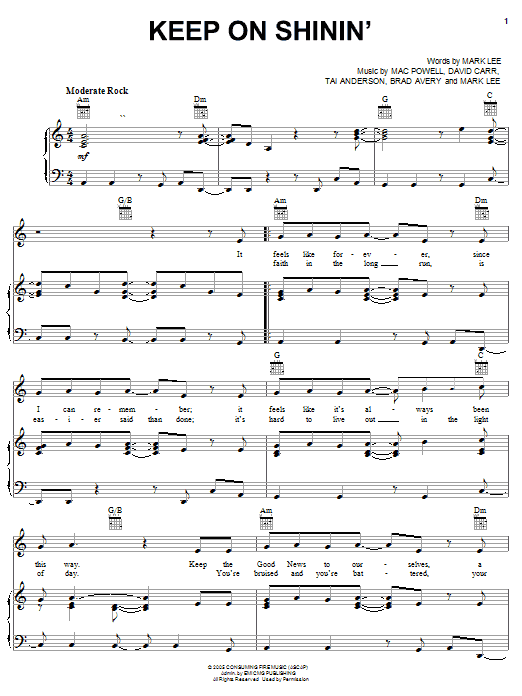 Third Day Keep On Shinin' Sheet Music Notes & Chords for Guitar Tab - Download or Print PDF Third Day Keep On Shinin' Sheet Music Notes & Chords for Guitar Tab - Download or Print PDF