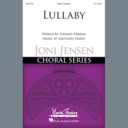 Thomas Dekker and Matthew Emery, Lullaby, SSA Choir