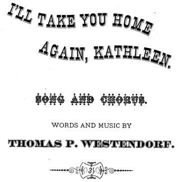 Irish Folksong, I'll Take You Home Again, Kathleen, Piano, Vocal & Guitar (Right-Hand Melody)