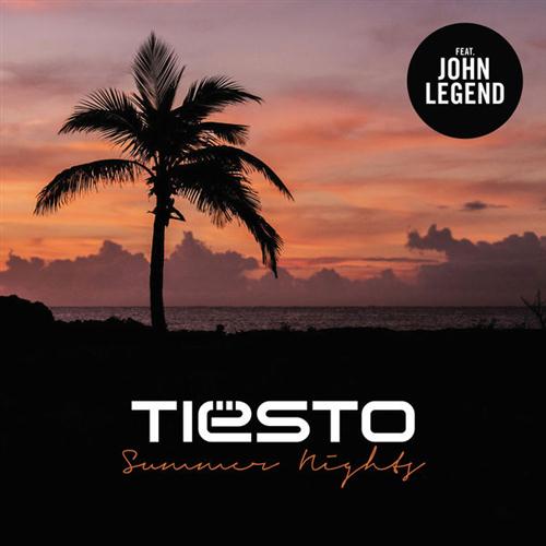 Tiesto, Summer Nights (featuring John Legend), Piano, Vocal & Guitar (Right-Hand Melody)