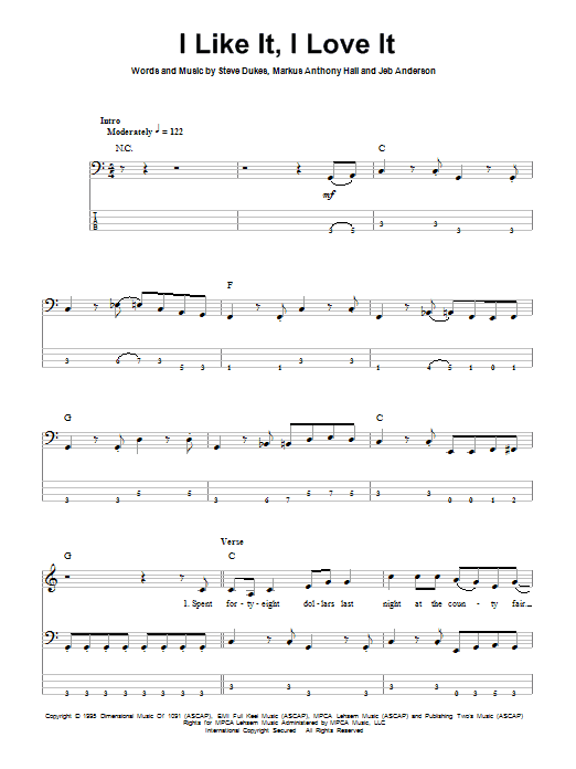 Tim McGraw I Like It, I Love It Sheet Music Notes & Chords for Lyrics & Chords - Download or Print PDF