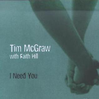 Tim McGraw with Faith Hill, I Need You, Piano, Vocal & Guitar (Right-Hand Melody)