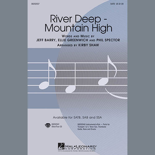 Tina Turner, River Deep - Mountain High (arr. Kirby Shaw), SAB Choir