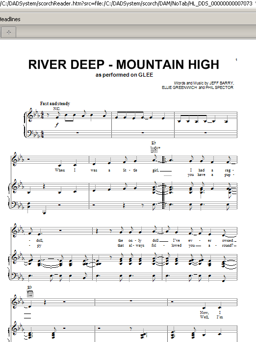 Tina Turner River Deep - Mountain High Sheet Music Notes & Chords for Easy Piano - Download or Print PDF