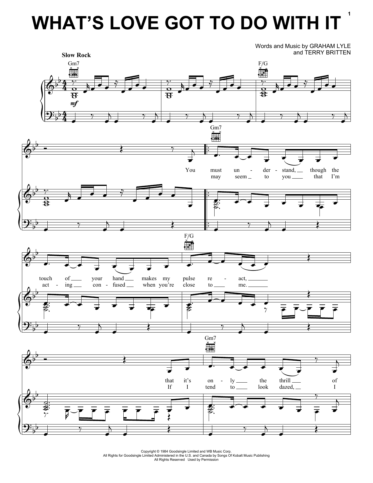 Tina Turner What's Love Got To Do With It Sheet Music Notes & Chords for Violin - Download or Print PDF