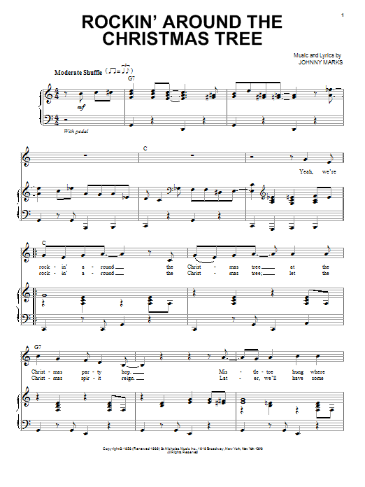 Toby Keith Rockin' Around The Christmas Tree Sheet Music Notes & Chords for Piano & Vocal - Download or Print PDF