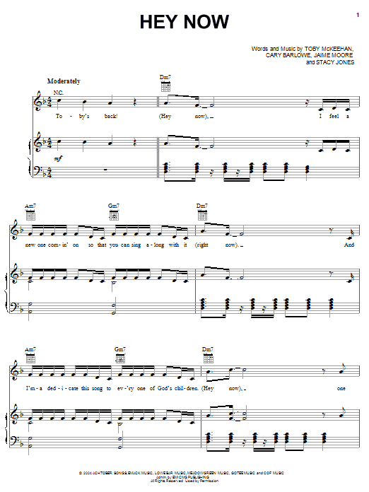 tobyMac Hey Now Sheet Music Notes & Chords for Piano, Vocal & Guitar (Right-Hand Melody) - Download or Print PDF tobyMac Hey Now Sheet Music Notes & Chords for Piano, Vocal & Guitar (Right-Hand Melody) - Download or Print PDF