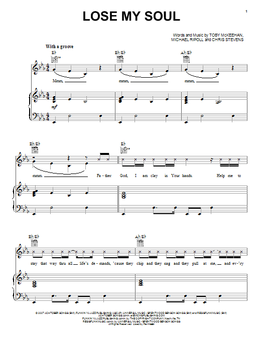 tobyMac Lose My Soul Sheet Music Notes & Chords for Piano, Vocal & Guitar (Right-Hand Melody) - Download or Print PDF tobyMac Lose My Soul Sheet Music Notes & Chords for Piano, Vocal & Guitar (Right-Hand Melody) - Download or Print PDF