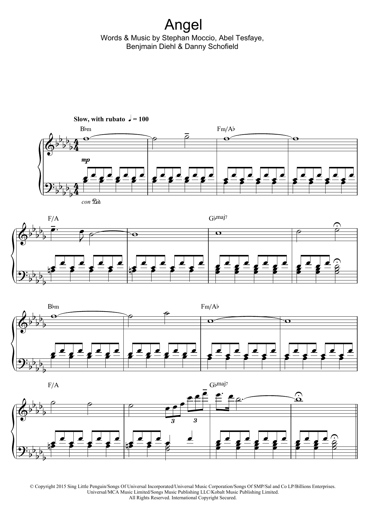 Tokio Myers Angel Sheet Music Notes & Chords for Piano - Download or Print PDF