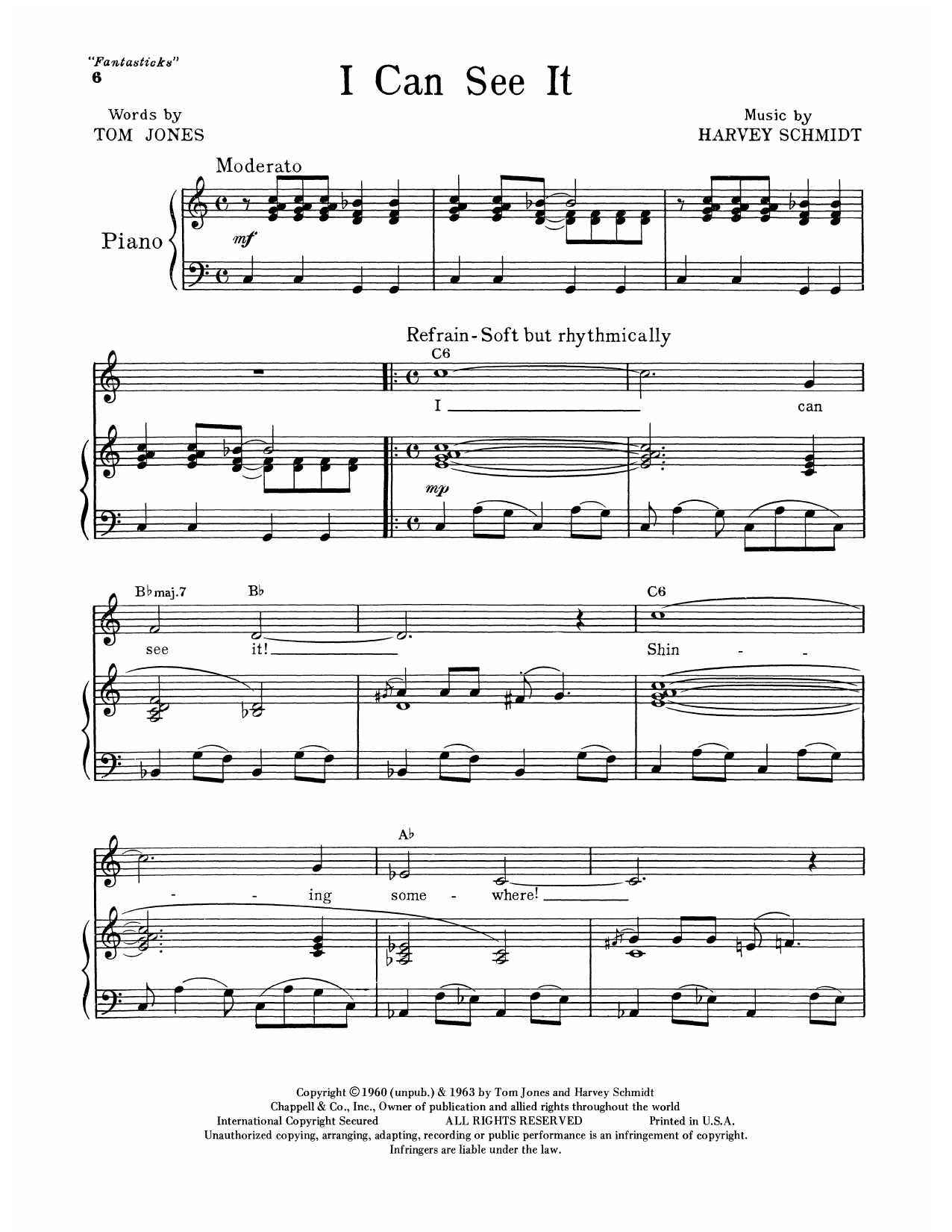 Tom Jones I Can See It Sheet Music Notes & Chords for Piano & Vocal - Download or Print PDF Tom Jones I Can See It Sheet Music Notes & Chords for Piano & Vocal - Download or Print PDF