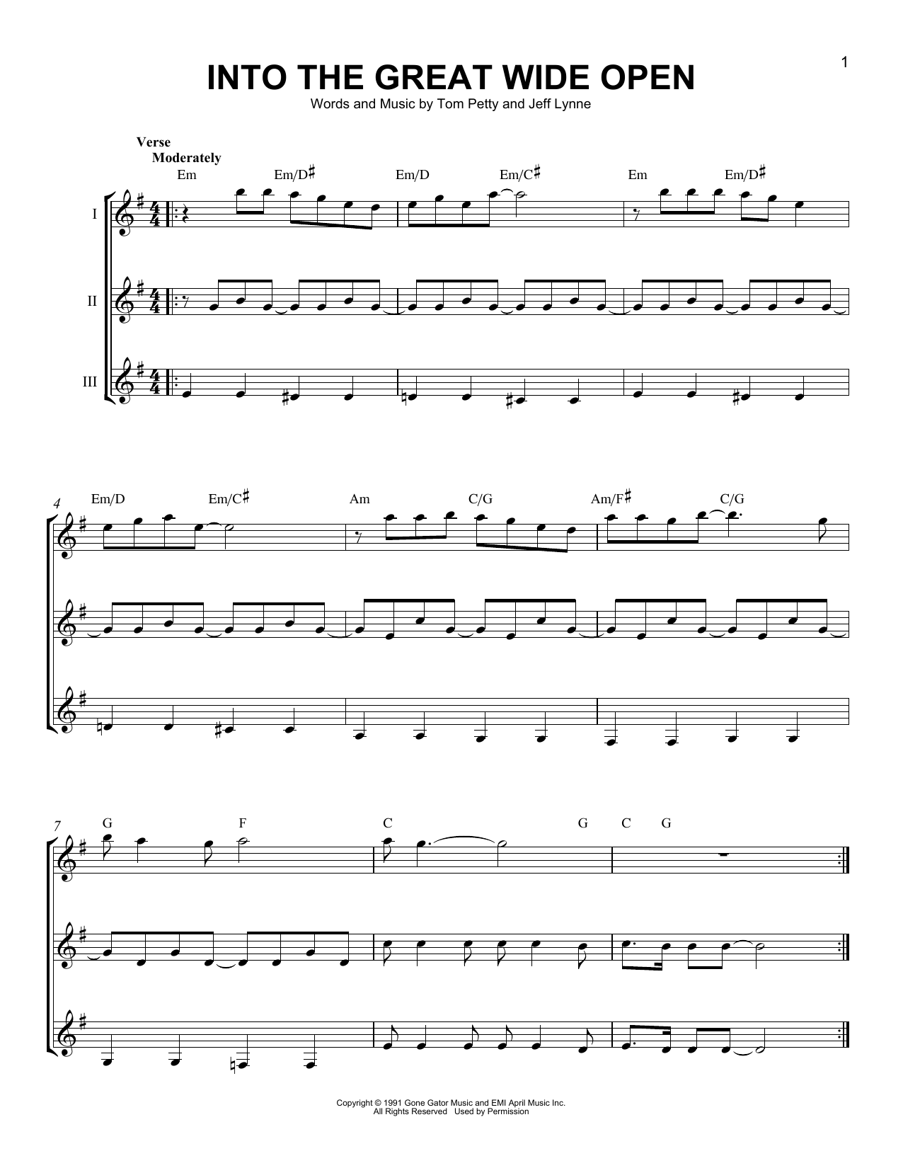 Tom Petty Into The Great Wide Open Sheet Music Notes & Chords for Ukulele - Download or Print PDF