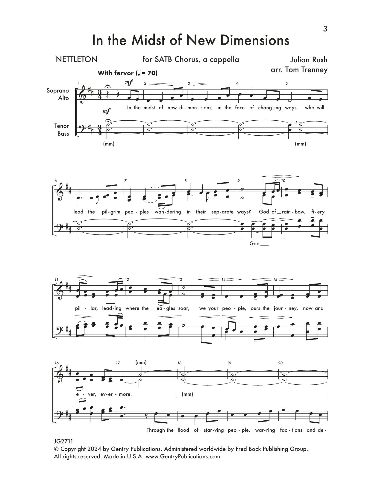 Tom Trenney In The Midst Of New Dimensions Sheet Music Notes & Chords for SATB Choir - Download or Print PDF