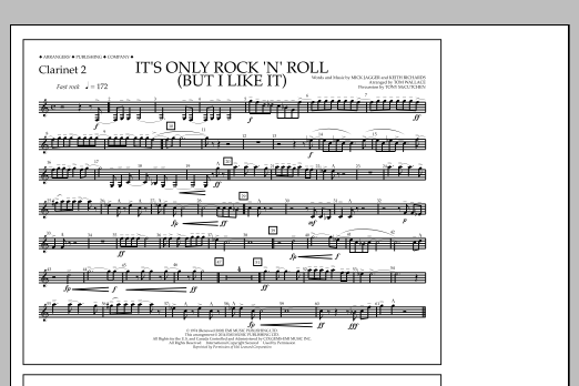 Tom Wallace It's Only Rock 'n' Roll (But I Like It) - Clarinet 2 Sheet Music Notes & Chords for Marching Band - Download or Print PDF