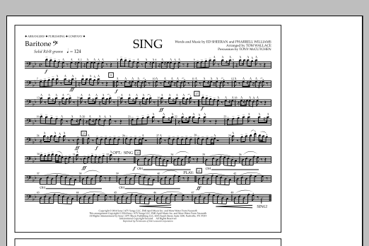 Tom Wallace Sing - Baritone B.C. Sheet Music Notes & Chords for Marching Band - Download or Print PDF