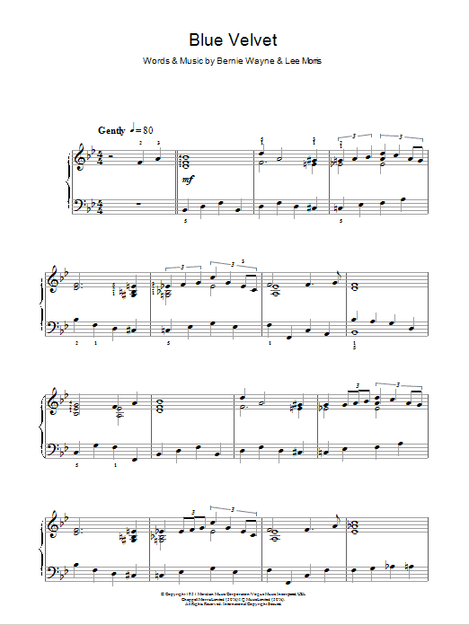 Tony Bennett Blue Velvet Sheet Music Notes & Chords for Clarinet - Download or Print PDF