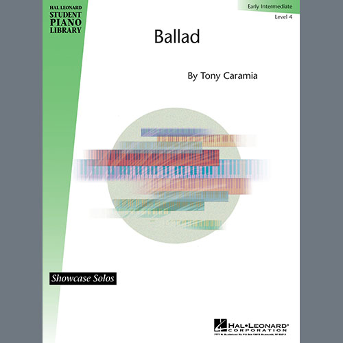Tony Caramia, Ballad, Educational Piano