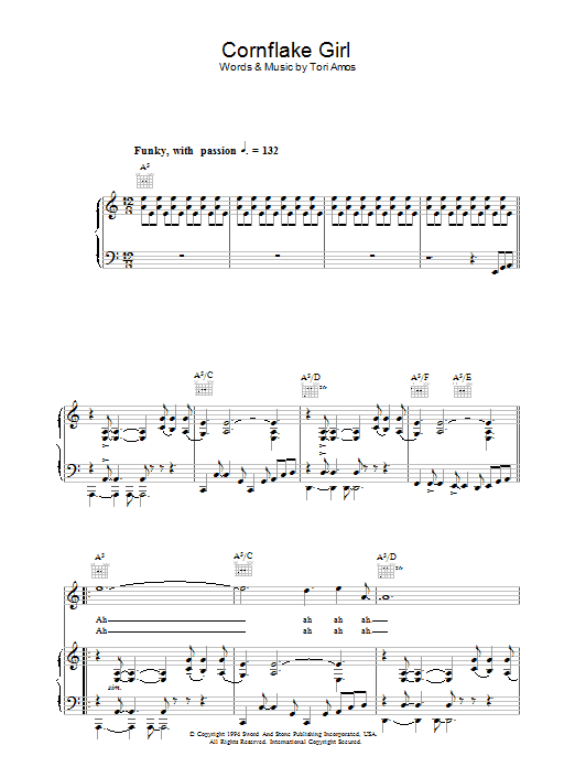 Tori Amos Cornflake Girl Sheet Music Notes & Chords for Flute - Download or Print PDF